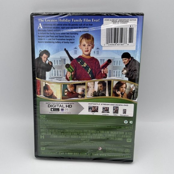 DVD Home Alone 25th Anniversary Edition New Sealed 2015 - Picture 2 of 3